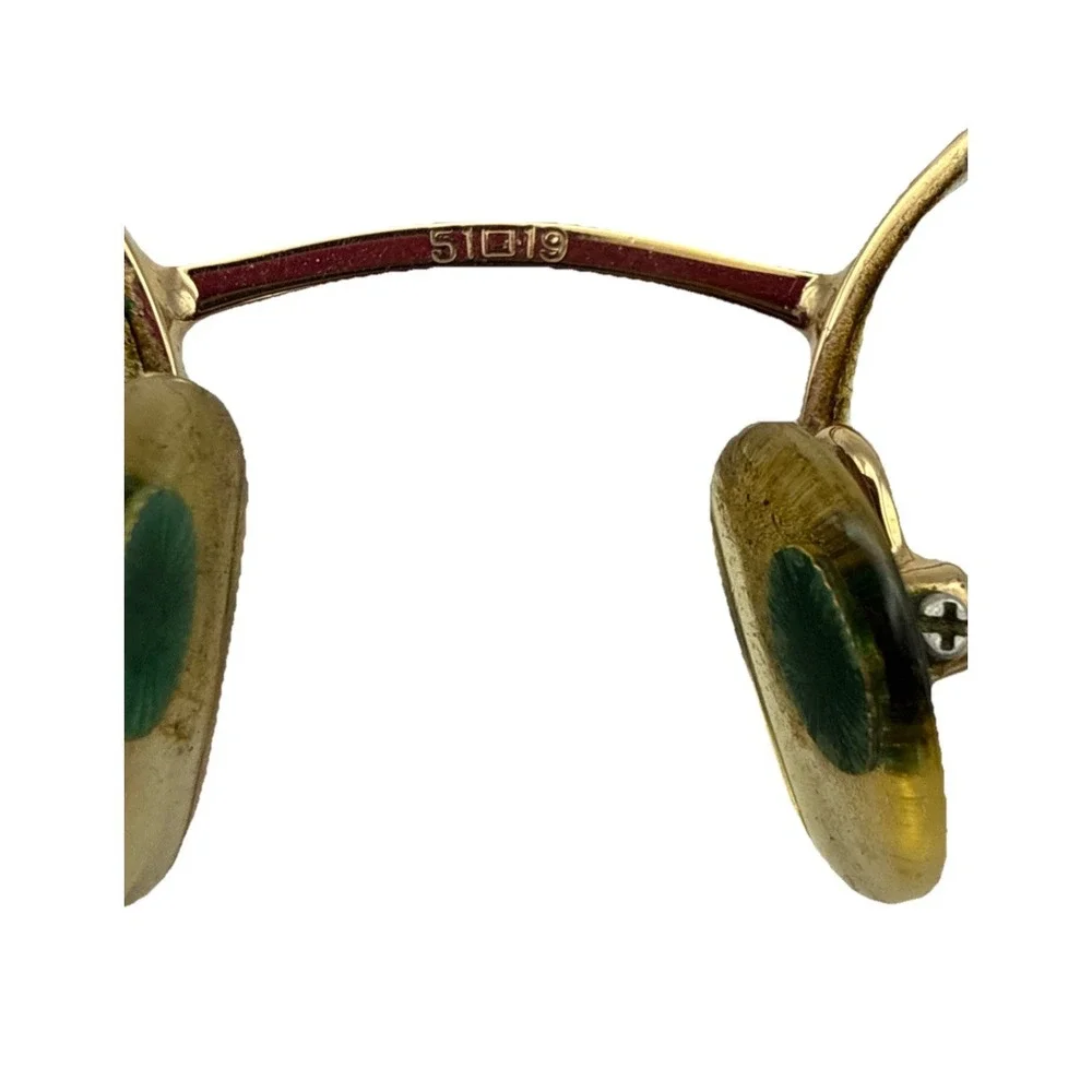Monet MT-85 SBL Vintage Gold Designer Full-Rim RXFrames Only Marine 51-19 Invest